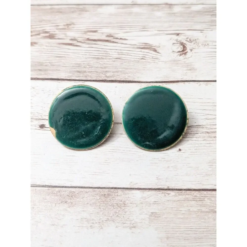 Vintage Clip On Earrings - 1.25